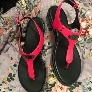 Hot pink Michael Kors sandals